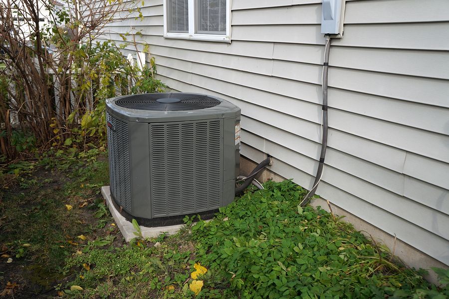Air conditioner unit outside a Portland home